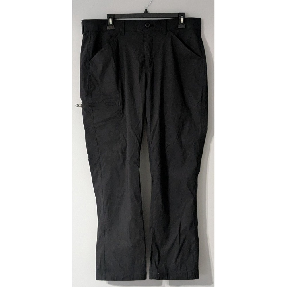 Eddie Bauer Rainier Tech Pants Mens 36x30 Black Outdoors Hiking Camping Fishing